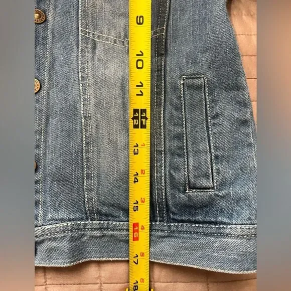 Vintage Harley-Davidson Kids Embroidered Denim Jacket Sz6 Bikercore Streetwear - Picture 6 of 8